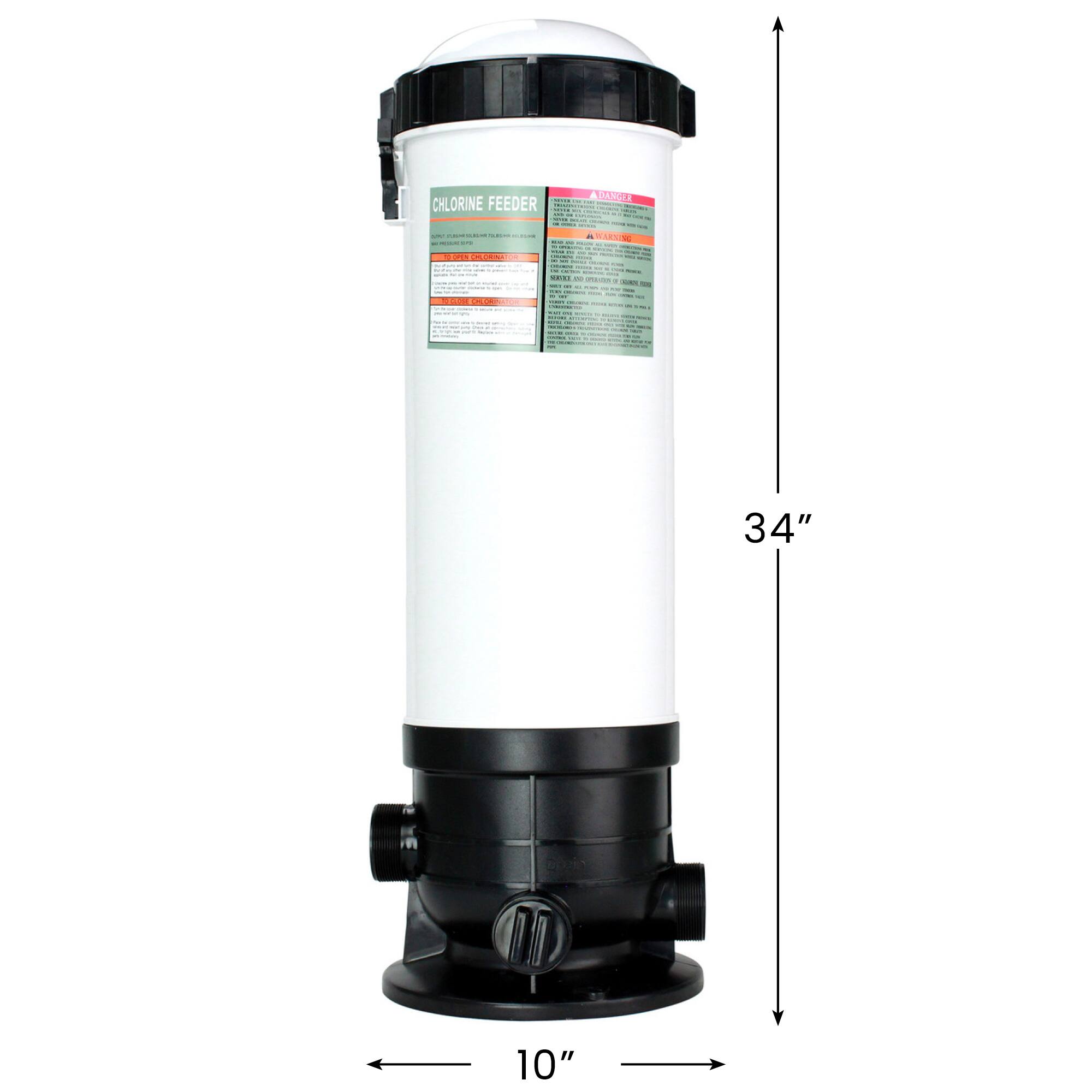 Automatic Off-Line Chlorinator & Chemical Feeder, 86lb. Capacity